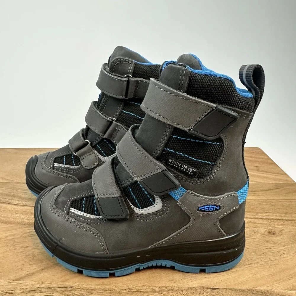 New Little‎ Kids Keen Redwood Winter Waterproof Gray Lined Ankle Boots Size 9 C